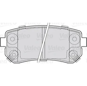 Brzdová destička Sada brzdových destiček, kotoučová brzda VALEO 301867