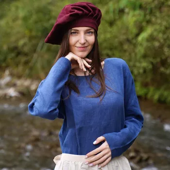 Karnevalový kostým Mythrojan Renesanční baret Landsknecht „Franz“ z recyklované vlny