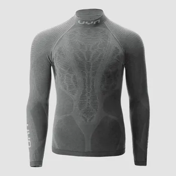 Uyn funkční triko MAN ELEVATYON BIOMORPH UW SHIRT LONG_SL. TURTLE NECK 2025/2026 Šedá L/XL Pánské