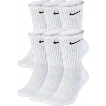 Pánské ponožky Pánské Ponožky Nike Cushioned 6 párů vel. 42-46 Dlouhé Bílé Bavlněné