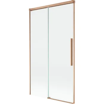 Vanová zástěna Mexen Rox 2-křídlá posuvná vanová zástěna 100 x 150 cm, průhledná, kartáčovaná měď - 8C9-100-001-65-00