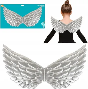 Karnevalový kostým Andělská křídla Stříbrná Víla Kostým na Vánoční besídku pro děti