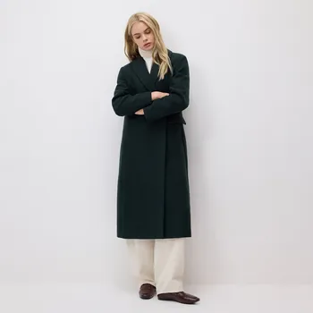 Dámský kabát Reserved - Kabát z vlnou Bellandi - petrolejová - 726HD-67X - 726HD-67X-XXL