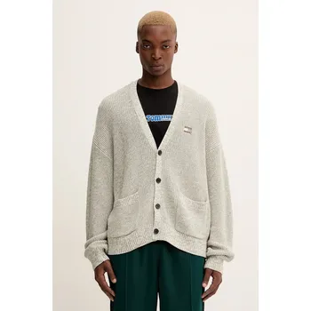 Dámský svetr Bavlněný kardigan Tommy Jeans DM0DM22104 béžová 01X, vel. XL