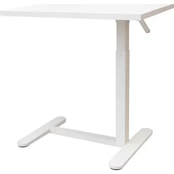 Konferenční stolek Outlet Nábytek Mělník Hernandez 70 x 64-108 x 40 MDF, kov Bílá