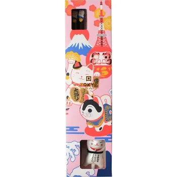 Jídelní hůlka Hůlky s podložkou v dárkové krabičce modré