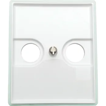Elektrická zásuvka Kryt zásuvky televizní a satelitní ABB Element-Time 5011E-A00200 02 - bílá/ledová zelená