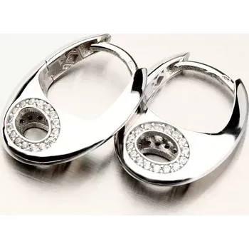 Náušnice Dámské náušnice bílé zlato 585 se zirkony 12R-755