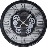 SEGNALE Hodiny nástěnné s otevřeným strojkem černá KO-KL5000100cern