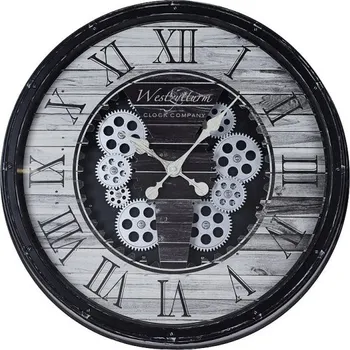 Hodiny SEGNALE Hodiny nástěnné s otevřeným strojkem černá KO-KL5000100cern