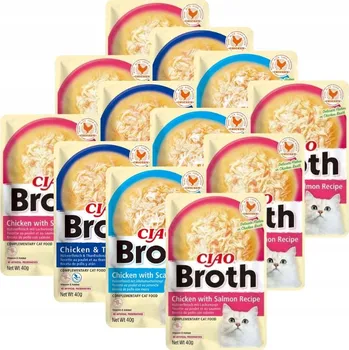 Krmivo pro kočku INABA Cat Ciao Broth Kuřecí ve vývaru 40g