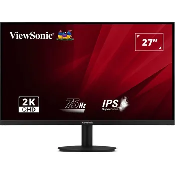 Monitor ViewSonic VA2708-2K-HD-2 27" LED monitor, 27", IPS, 2560×1440, 75Hz, 300cd/m2, 2× HDMI, DisplayPort, VESA, černý VA2708-2K-HD-2