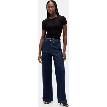 Dámské džíny GAP dámské široké džíny s vysokým pasem GAP černá | modrá 3484758