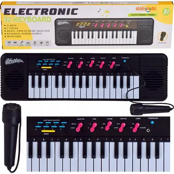 Hudební nástroj pro děti Klávesy pianino varhany 32 kláves s mikrofonem hudební nástroj pro děti