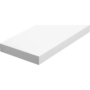 regál VASAGLE Plovoucí police, 40x20x3.8cm, bílé Nástěnná police