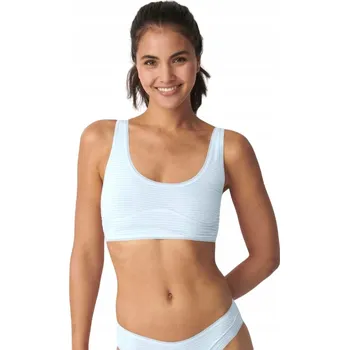 Podprsenka Sloggi podprsenka bez kostic modrá EVER FRESH PLUS H H TOP velikost XS