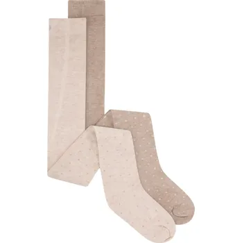 Kojenecké oblečení MINYMO dětské vlněné punčocháče 2balení béžová vel. 80/86 cm