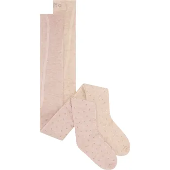 MINYMO dětské vlněné punčocháče 2balení růžová/béžová vel. 80/86 cm