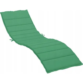 Zahradní lehátko Vidaxl Polštář na zahradní zahradní lehátko zelená látka 200 x 70 x 4 cm