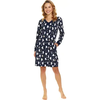 Dámská noční košilka 7117 - Doctornap tmavě modrá S