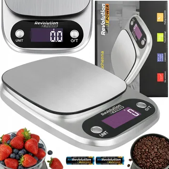 Kuchyňská váha KUCHYŇSKÁ ELEKTRONICKÁ VÁHA PŘESNÁ 1G/5000G S DISPLEJEM OCELOVÁ