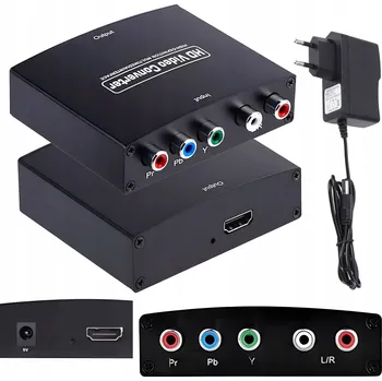 Video redukce Převodník komponentního YPbPr L/P signálu (5x cinch) na HDMI adaptér / redukce