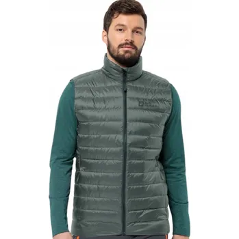 Pánská vesta PÁNSKÁ BUNDA BEZ RUKÁVŮ PÉŘOVÁ VESTA JACK WOLFSKIN KACHNÍ PEŘÍ M