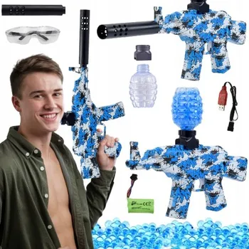 Dětská zbraň PUŠKA AUTOMATICKÁ NA VODNÍ GELOVÉ KULIČKY PRO DĚTI VELKÁ SADA PISTOLÍ