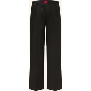 Dámské kalhoty Hugo Dámské Marlene Kalhoty Halati Se Lnem, černá, 42