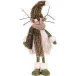 Vánoční dekorace Sob stojící, v. 45 cm, zelená/bílá 234538300
