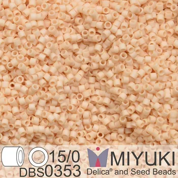 Korálek Korálky Miyuki Delica 15/0. Barva DBS 0353 Matte Opaque Antique Beige. Balení 2g.