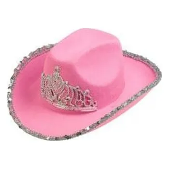 Karnevalový kostým Kapelusz kowbojki różowy z koroną