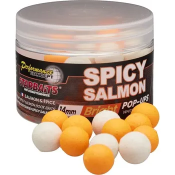 Boilies Starbaits Plovoucí Boilies POP UP Bright Spicy Salmon Hmotnost: 50g, Průměr: 16mm