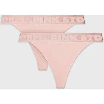 Kalhotky 2PACK Tanga PINK STORM Soft Studio se zvýšeným pasem