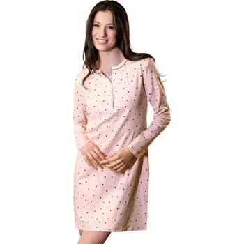 Dámská noční košile Dámská bavlněná noční košile SiéLei OR25 pink velikost M