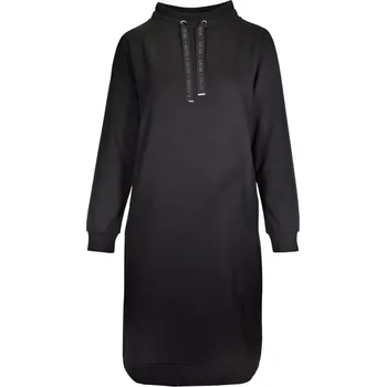 Dámské šaty Dámské midi šaty ze sweatového úpletu s rolákem Kenny S 721890 černá velikost 42