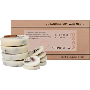 vonný vosk Stoneglow Vonný vosk do aromalampy Palo Santo/Amber – 10 ks, 124 g