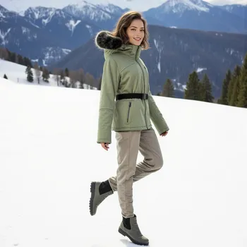 Dámská softshellová bunda Dámska lyžařská softshellová bunda s membránu ALPINE PRO DOWELA 2 zele L