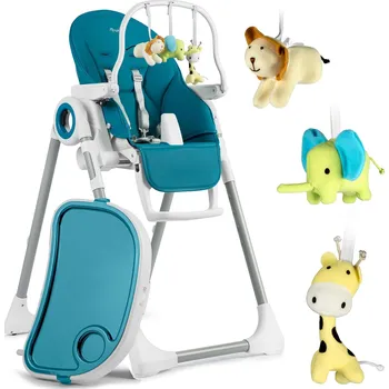 Jídelní židlička Nukido Dětská jídelní židle Belo modrá + hrazdička