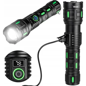 Svítilna Taktická svítilna s powerbankou + náramek na ruku Vayox VA0365 1200lm Zoom