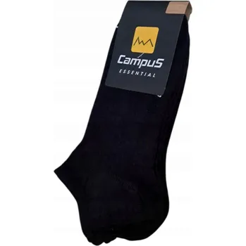 Pánské ponožky Balení 3 kusů kotníkové ponožky Campus Ponožky , černé, velikost 35-38