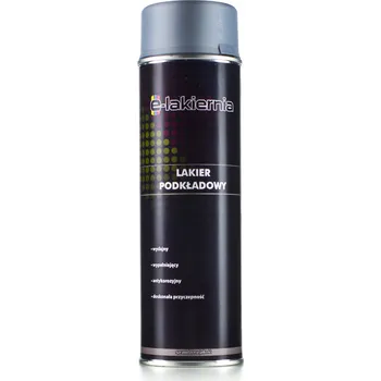 Barva ve spreji E-lakiernia ŠEDÝ AKRYLOVÝ ZÁKLADNÍ NÁTĚR ve spreji 500ml