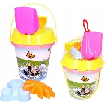 Hra na zahradu Písek sada Krtek velká 3,5 L růžová