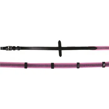Jezdectví HKM Otěže Colour HKM, různé délky, black/pink FULL