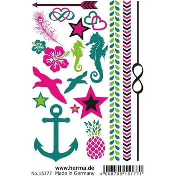 Tetování Voděodolné tetování pro děti Herma 8,5 x 12 cm 1 ks