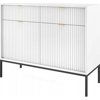 Komoda Komoda Selsey Vellore bílá, 2 zásuvky, matná