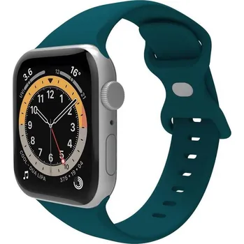 Příslušenství k chytrým hodinkám Celly silikonový na Apple Watch 42/44/45 mm (WBANDSIL44GN) tyrkysový