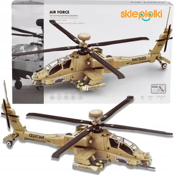 ostatní stavebnice STAVEBNÍ STAVEBNICE VOJENSKÝ BOJOVÝ VRTULNÍK PRO DĚTI MODEL