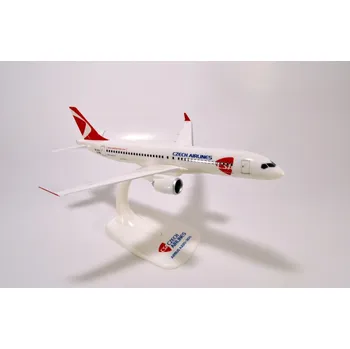 Plastikový model Sběratelský snap-fit model letadla Airbus A220-300, ČSA České Aerolinie 2019, 1:200