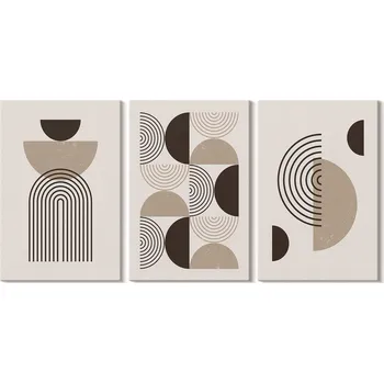 Obraz Sada obrazů na zeď Galerie Abstraktní vzory Minimalismus 3x 20x30 cm